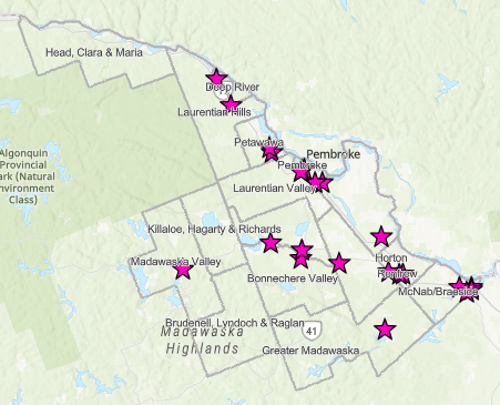 Click to view Renfrew County Industrial Sites - Interactive Map