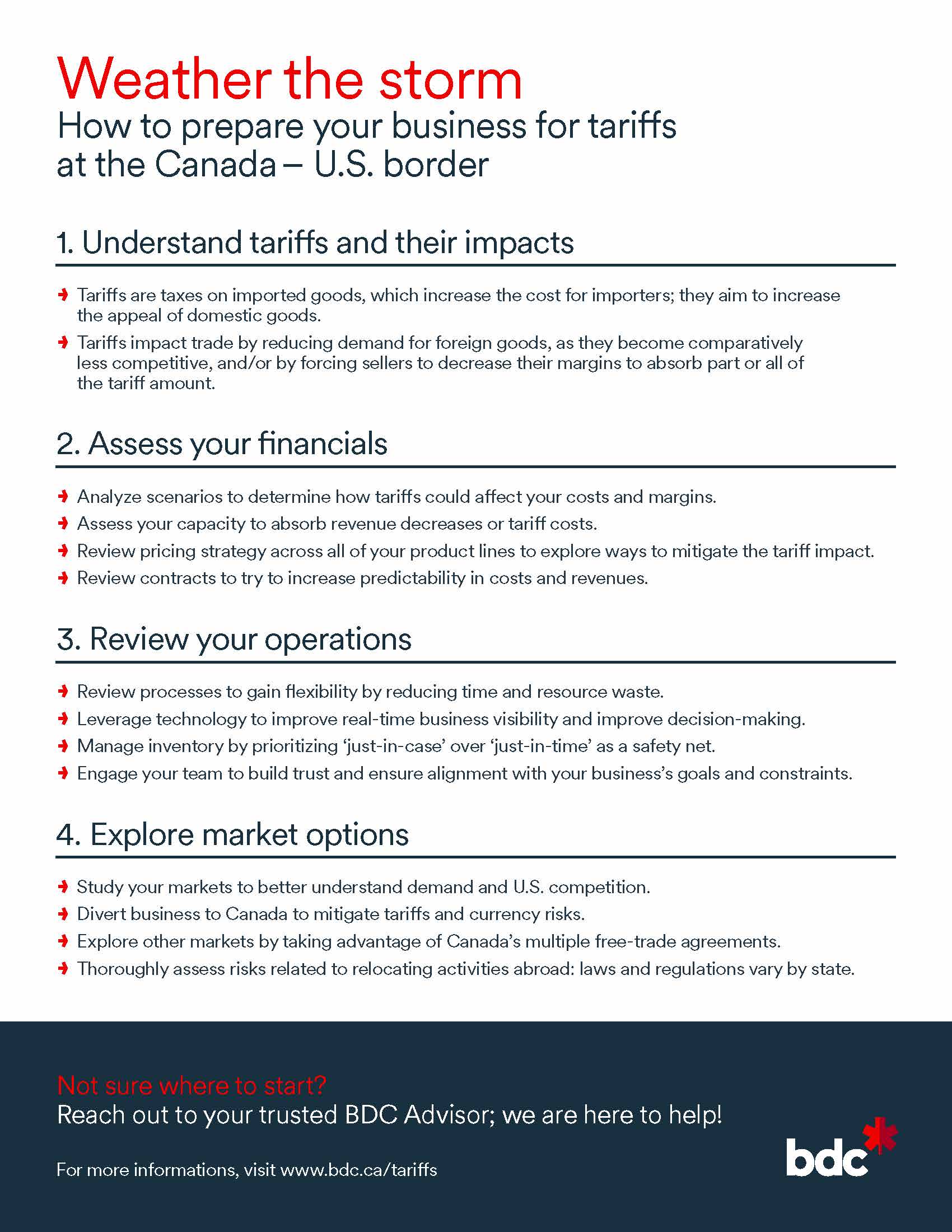 10 tips for tariffs
